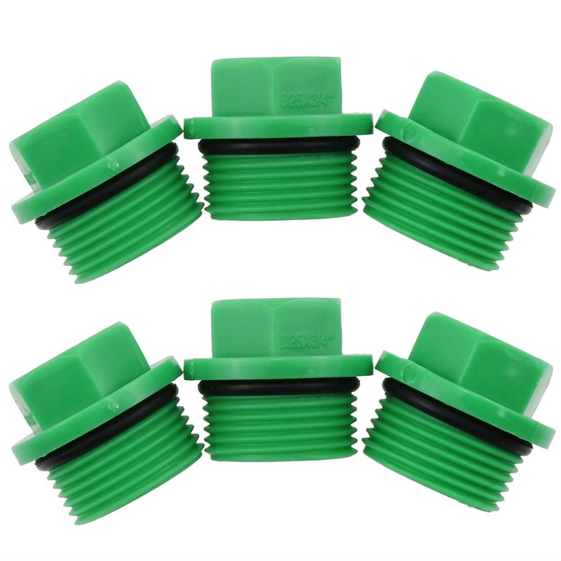 fengxiaomin 6PCS Male Threaded PPR End Cap Plugs Garden Hose