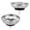CORNERJOY 2 PCS Kitchen Sink Strainer and Stopper Combo Basket