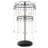iDavosic.ly 2 Tier Rotating Necklace Holder Stand with 42 Hooks,
