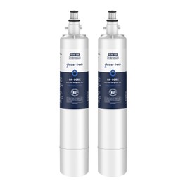 GLACIER FRESH Replacement for RPWFE, RPWF (Built-in CHIP) Refrigerator Water Filter, Compatible with GFE28GYNFS, GFE28GELDS, PFE28KELDS, PFE28KYNFS, GFD28GELDS, PWE23KELDS, PWE23KMKES, 2 Pack