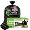 Veska 55 Gallon Trash Bags, 55-60 Gallon Trash Bags Heavy