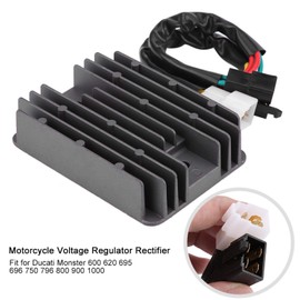 Voltage Regulator, Professional Motorcycle Voltage Rectifier for 600 620 695 696 750 796 800 900 1000 Voltage Regulator Rectifier