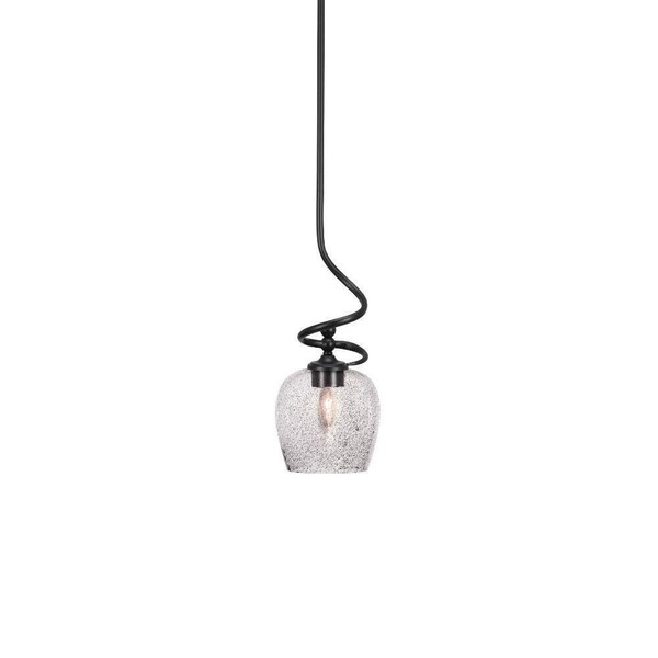 Capri 1 Light Mini Pendant in Matte Black (901-MB-4812)