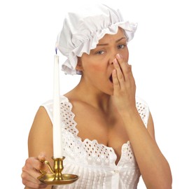 WIDMANN MILANO PARTY FASHION Hut zur Verkleidung und Karnevalsaccessoire, lustiger Hut, weiße Farbe