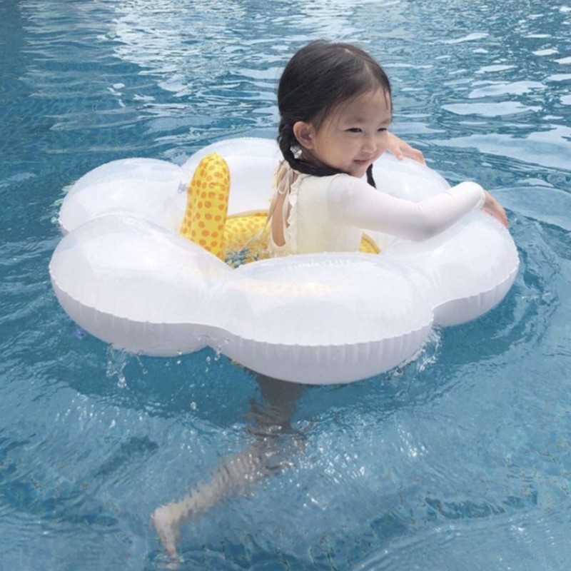 Baby Sun Flower Swimming Ring Kids Inflatable Floating Ring Swim