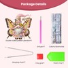 Qukle Hanging Gnomes Diamond Painting Kits Pendants, Special Shaped Crystal
