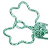 100 Pcs Binder Clips Hollow Cute Flower Shape Sturdy Metal