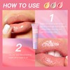Exfoliante labial revitalizante con partículas de puntos, masaje para eliminar