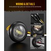 Partsam 10 Pcs 3/4" Strobe+Steady Marker Lights with Plug Dual