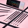 Jessup Brush Set Eyeliner Brush Set Professional Eye Brush Set