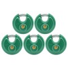 Unity Same Keyed Green Disc Padlock 2-3/4" (70mm) Premium self