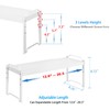 2 Pack Expandable Kitchen Cabinet Shelves Organizers, Stackable Adjustable Small