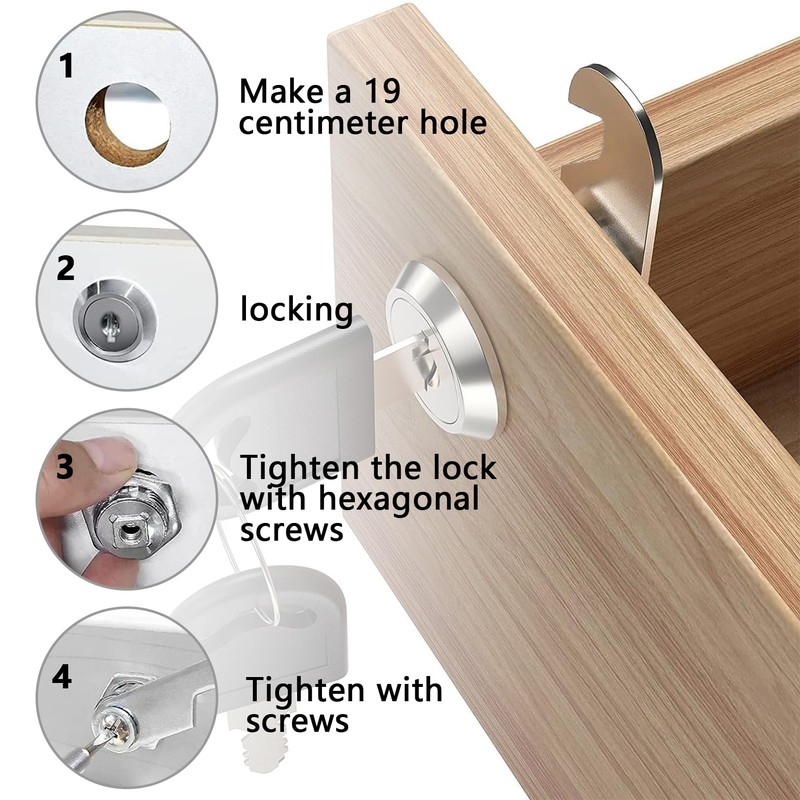 Cabinet Locks with Key,Durable Locker Locks with Key,Post Box Cam