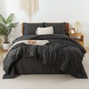 Litanika Dark Grey King Size Comforter Set with Sheets -