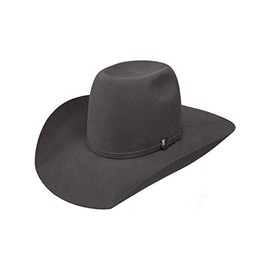 RESISTOL Kid's 2X Pay Window 4" Brim Pre-Creased Cowboy Hat Grey OS