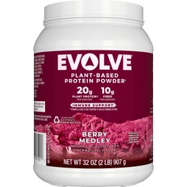 Evolve Protein Powder, Berry Medley, 20g Protein, 2 Pound