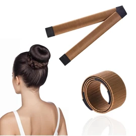 2-Pack Hair Bun Shaper | Easy Donut Bun Maker for Effortless Styling | French Twist Wrap for Instant Updos | Ballet & DIY Hairstyles for Girls & Women | Quick & Chic Everyday Looks