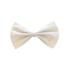 Ruse Pet Dog and Cat Bow Tie White Solid Easy