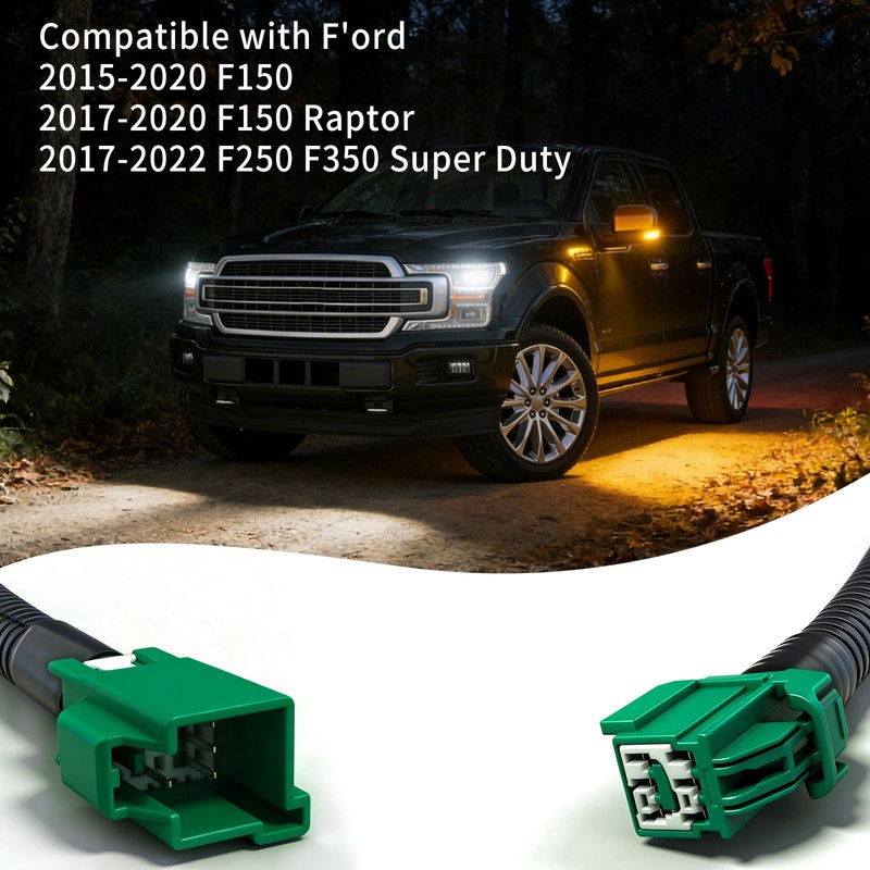 Mirror Spot Lights Speed Override Mod Harness for Ford F-150