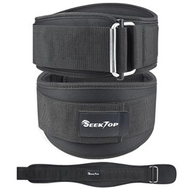 Seektop Weight Lifting Belt AUTO LOCK for Men and Women - 6 Inch Gym Weightlifting Belt Padded Back Support Sweat Resistant Training Weightlifting Belt for Squats, Deadlift, Lunge, Cross Training