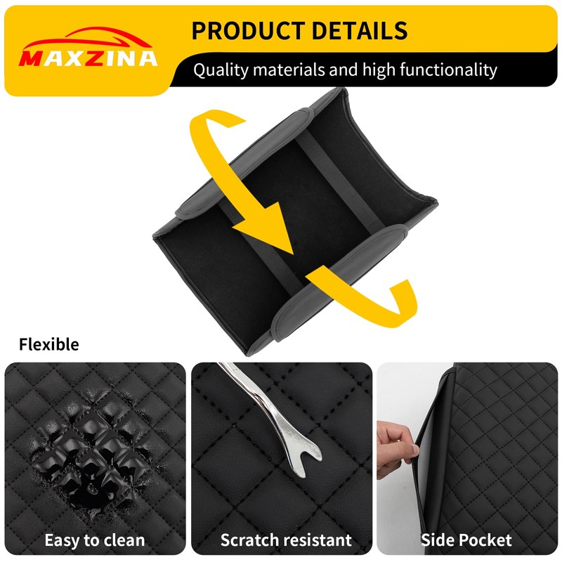 Maxzina Armrest Cover Compatible with 2023-2026 Honda Pilot & 2024-2026