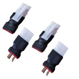 Yiqigou 2 Pairs Deans Style T-Plug Connector to Tamiya Style Big Connector Conversion Adapter RC Male Female Connector for RC FPV Drone Car Truck Lipo NiMH Battery Charger ESC