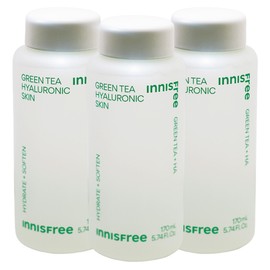 Innisfree Green Tea Hyaluronic Acid Skin 3pcs / 이니스프리 그린티 히알루론산 스킨 3개