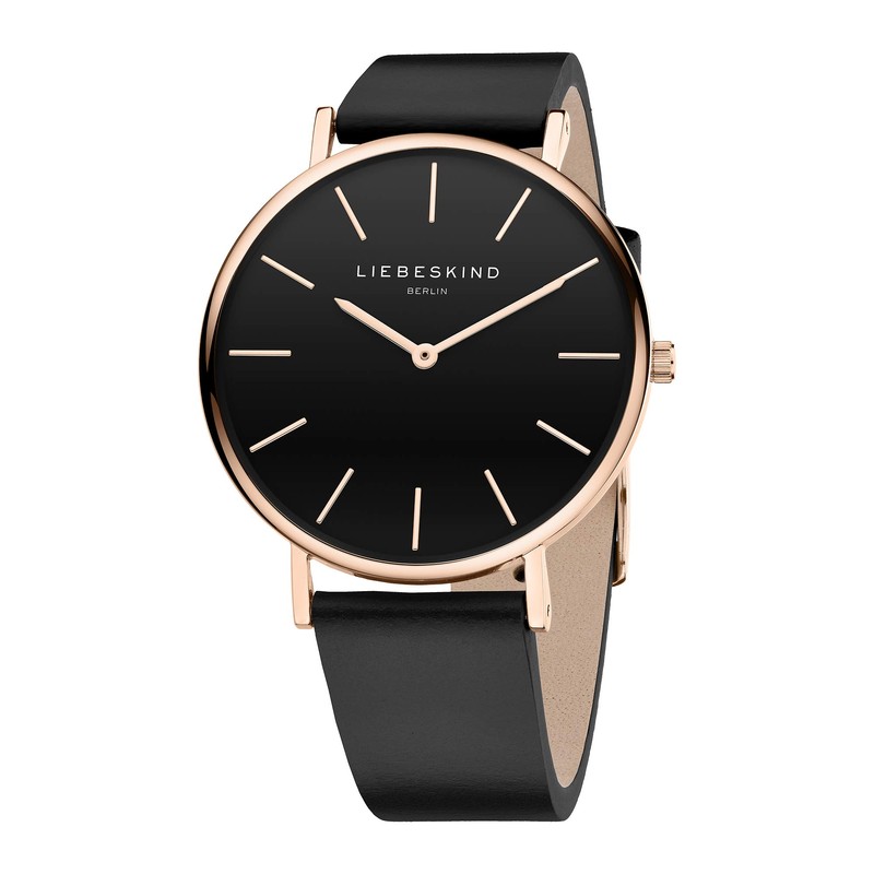 Liebeskind Berlin Ladies’ Analogue Quartz Watch 38 mm, Black ip