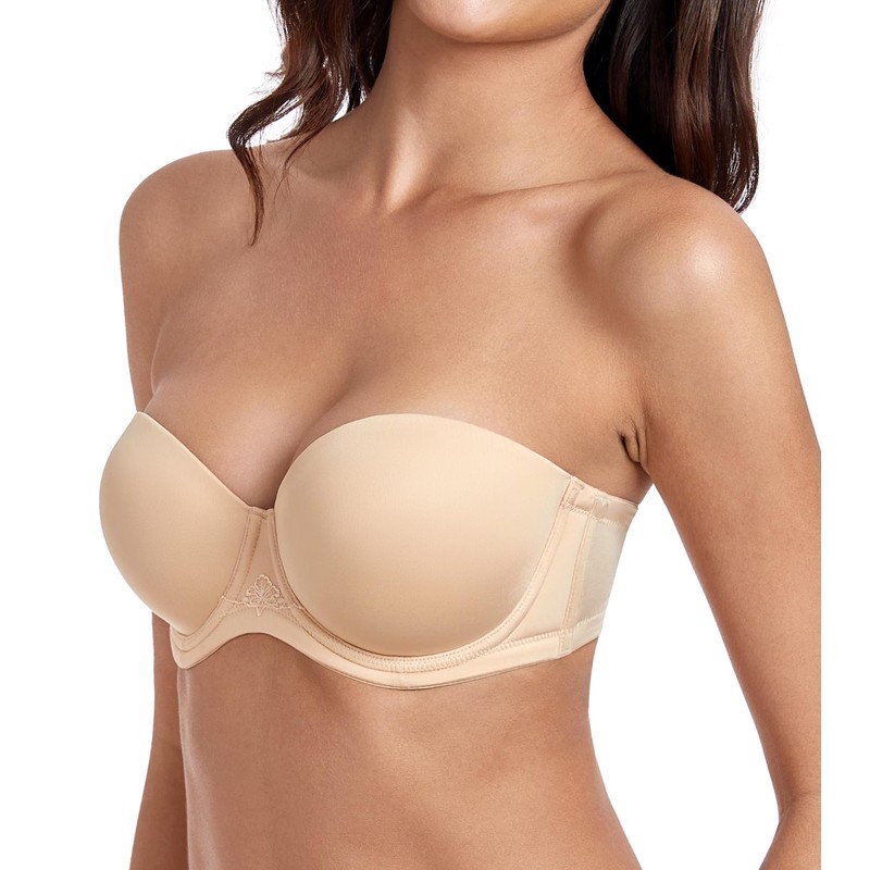 Lemorosy Multiway Contour Strapless Bra Women's Plus Size Full Coverage