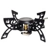 Foldable Camping Stove, Portable Windproof Gas Stove with 3 Gas