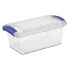 Sterilite (3 pack) 7 Quart Latch Box, Clear Plastic Storage