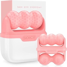 Ice Roller for Face and Eyes - Facial Skin Care Tools with 2-in-1 Roller and Carry Bag to Reduce Swelling and Relieve Migraines, Pain Women Gift