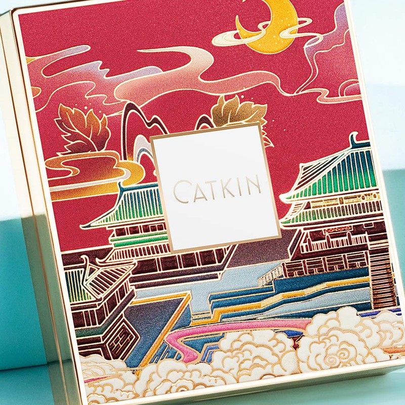 CATKIN C02 Makeup Powder Blush Coral Pink Peach High Resolution