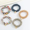 AMOR SPES Crystal Pearl Hair Tie Rope Hair Band for