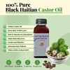 100% Pure HAITIAN Black CASTOR OIL for Thicker, Longer Hair.