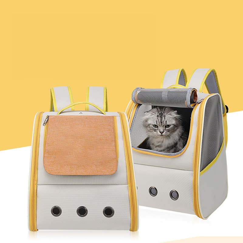 Cat Carrying Backpack Breathable Large Window Portable Pet Travel Carrier