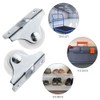 8 Pieces Fixed Castor Wheels Small Wheel Castors Trolleys Castor