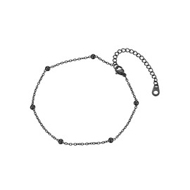 Anklets for Women Waterproof Ankle Bracelet Stainless Steel Anklet Beachy Jewelry Black Anklets Plus Size Anklets