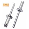 SKIR'CO (100 pcs) Aluminium Blind Rivets 6.0 x 16 mm,