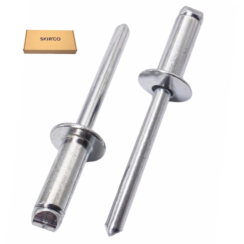 SKIR'CO (100 pcs) Aluminium Blind Rivets 6.0 x 16 mm,