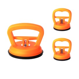 ZukqrymluvIQ Efficient Dent Extractor & Dent Removal Kit - 3 Piece Handle Car Dent Extractor with Suction Cup, Kit for Body Dent, Glass, Screen, Tile Lift, and Object Movement (1 Large + 2 Small)