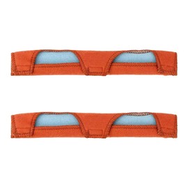 ieron Sweatband Set with Antiperspirant Helmet, Comfortable Sweat Absorbing Pads for Hard Hats, Orange, 2 Pieces