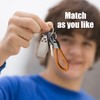 COACOM 2 Pieces Leather Keychains with 1 Screwdriver, 4 Pieces