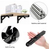 Ruidee 2Pcs Folding Shelf Brackets 200mm Metal Support Bracket Wall