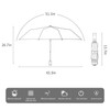 Cloudia Windproof Umbrella Travel Umbrella Easy Compact Folding Reverse Umbrella