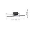 EGLO Cabezas-E LED Ceiling Light, Rod-shaped Ceiling Light, Kitchen Lamp