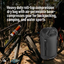 Sea to Summit Evac Heavy Duty Compression Dry Bag 13 L Jet Black, jet black, 13 litres
