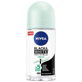 NIVEA Antiperspirant Black & White Invisible Fresh Roll On 50 ml