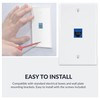 Newhouse Hardware Ethernet Wall Plate, White, 5-Pack