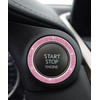 iolory car Start Button Cover,Car Stickers,Crystal Double Rhinestone Automotive Engine